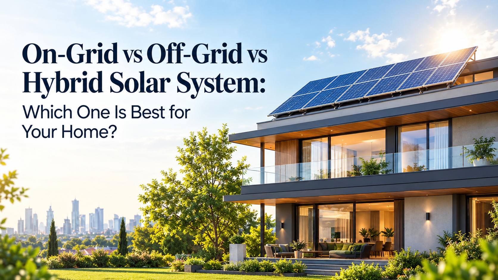 On-Grid vs Off-Grid vs Hybrid Solar System: Which One Is Best for Your Home?