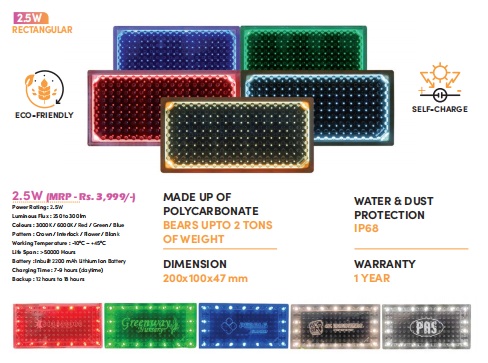 Solar Brick Light 2.5W