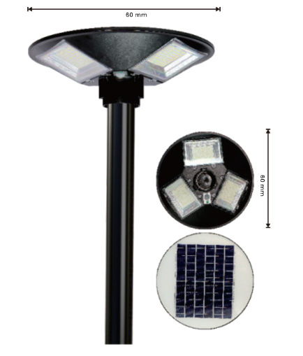 Solar Pole Light 300W
